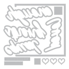 Sizzix Thinlits Die & Stamp Set By 49 & Market - Affirmations